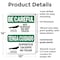 Signmission Hot Surface Sign, 14 in H x 10 in W, Plastic, Hot Surface Do Not Touch Bilingual OS-2PACK-BC-P-1014-L-10029 - alternate 2